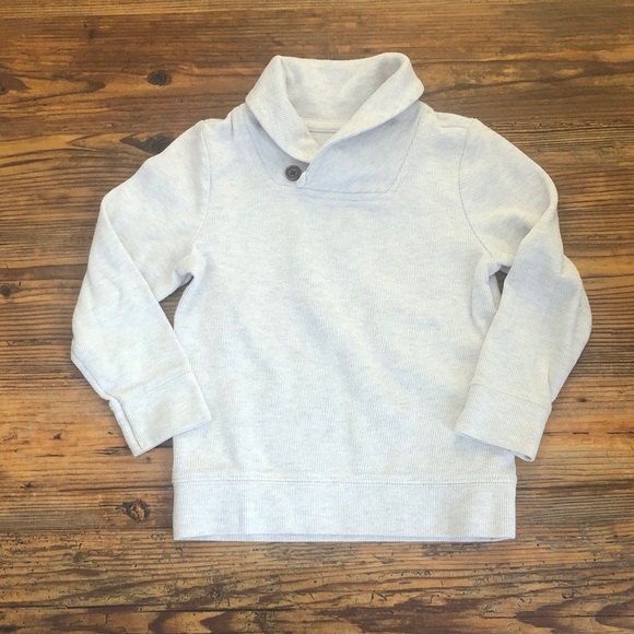 Old Navy Kids' Light Cream Shawl Collar Button Top - Picture 1 of 5